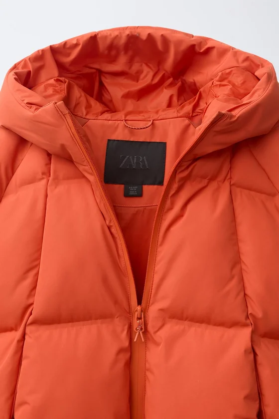 СТЕГАНАЯ КУРТКА С КАПЮШОНОМ WATER REPELLENT