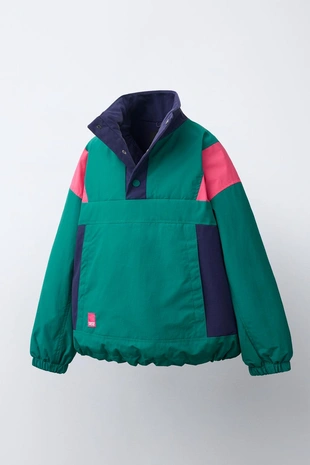 Куртка-анорак Colorblock Water Repellent- Заказать в России