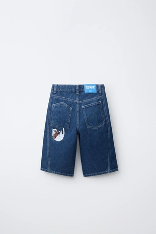 Джинсовые шорты Skater с вышивкой Ripndip © X Zara Kids- Заказать в России