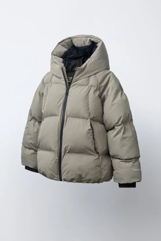 СТЕГАНАЯ КУРТКА С КАПЮШОНОМ WATER REPELLENT