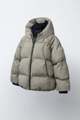 Стеганая куртка с капюшоном Water Repellent- Заказать в России