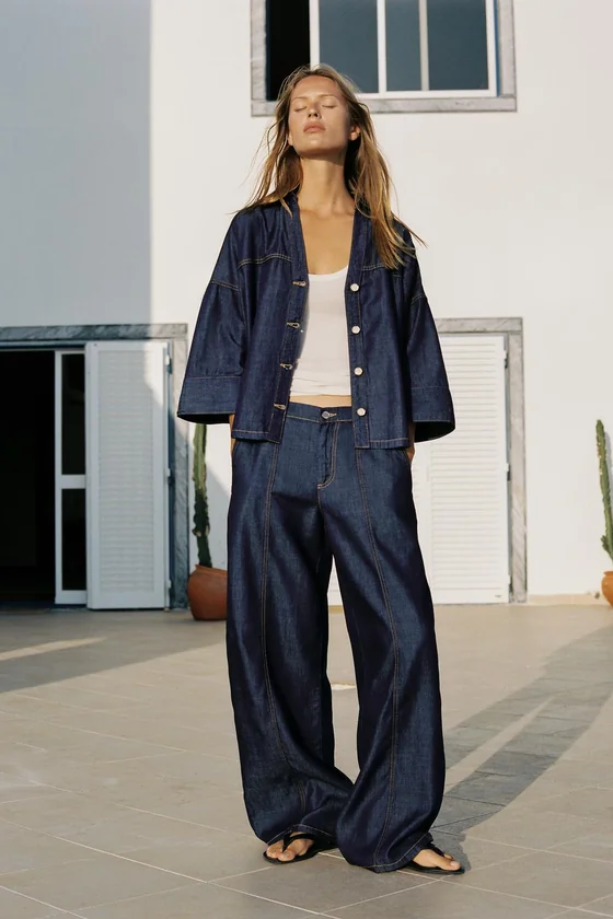 ДЖИНСЫ Z1975 JOGGER WIDE-LEG С ВЫСОКОЙ ПОСАДКОЙ