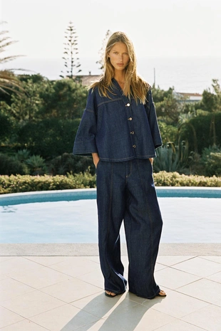Джинсы Z1975 Jogger Wide-Leg с высокой посадкой- Заказать в России