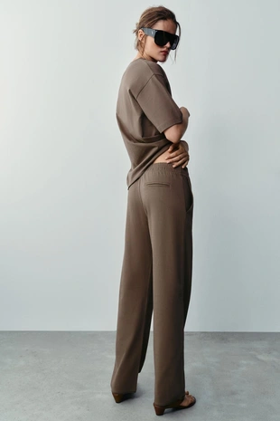 Прямые хлопковые брюки- Заказать в России