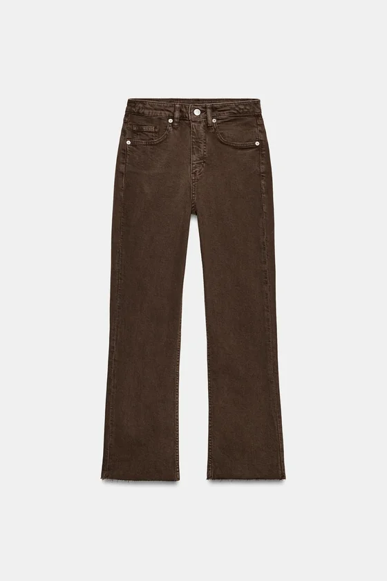 ДЖИНСЫ TRF CROPPED FLARE С ВЫСОКОЙ ПОСАДКОЙ