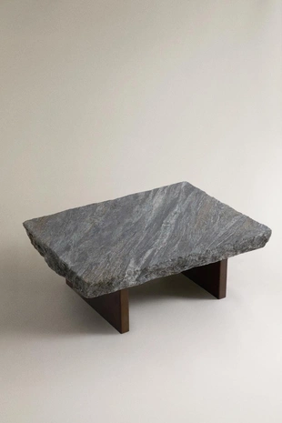 Журнальный стол marble and wood- Заказать в России