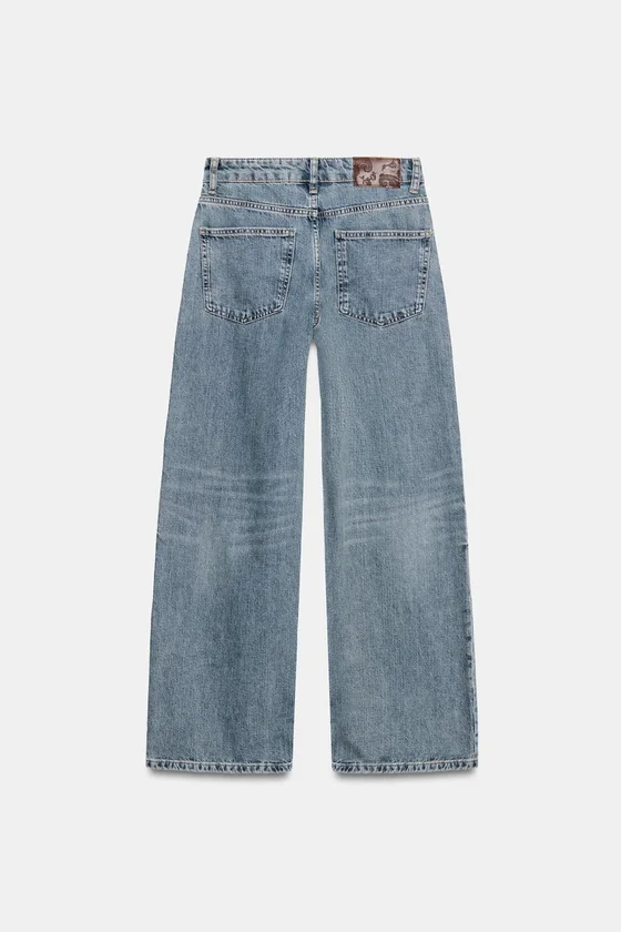 ДЖИНСЫ WIDE LEG RELAXED С НИЗКОЙ ПОСАДКОЙ — ZW COLLECTION