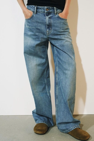 Джинсы Wide Leg Relaxed с низкой посадкой — Zw Collection- Заказать в России