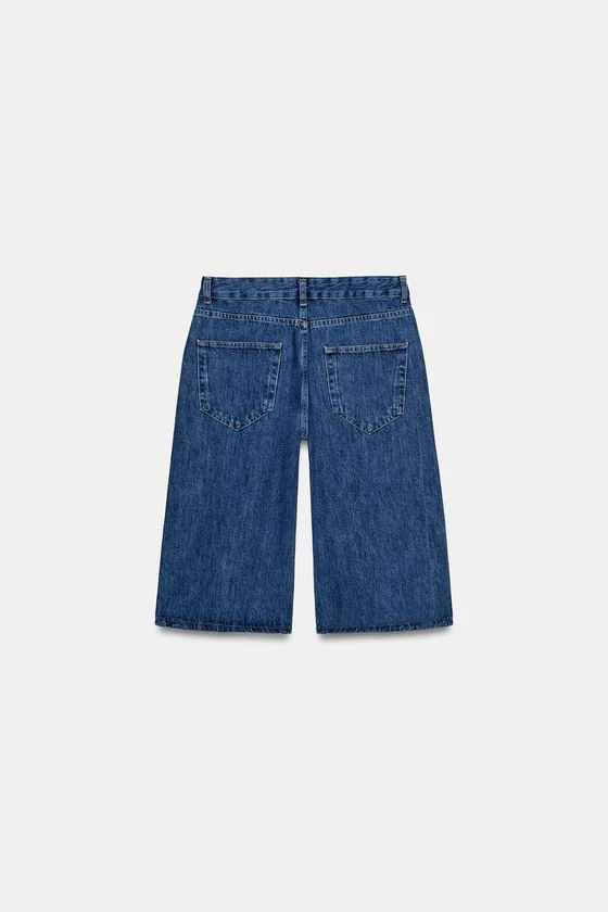 ДЖИНСОВЫЕ ШОРТЫ СО СРЕДНЕЙ ПОСАДКОЙ — ZW COLLECTION
