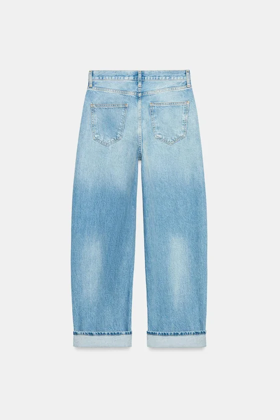 ДЖИНСЫ BAGGY СО СРЕДНЕЙ ПОСАДКОЙ — ZW COLLECTION