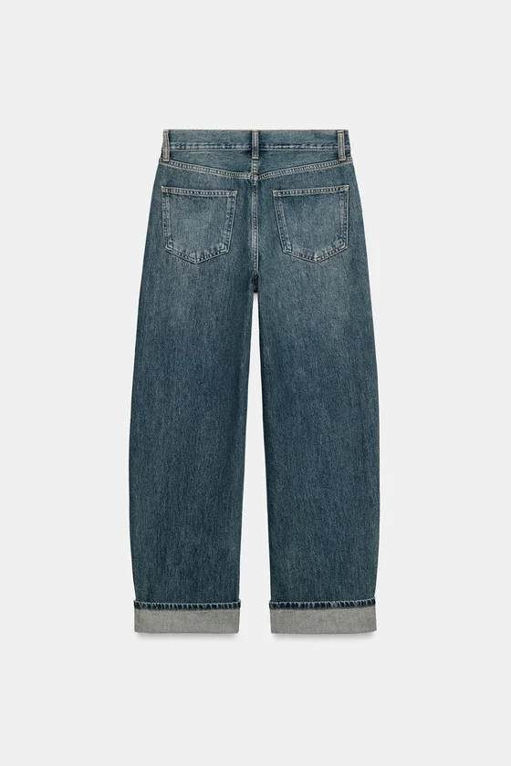 ДЖИНСЫ BAGGY СО СРЕДНЕЙ ПОСАДКОЙ — ZW COLLECTION