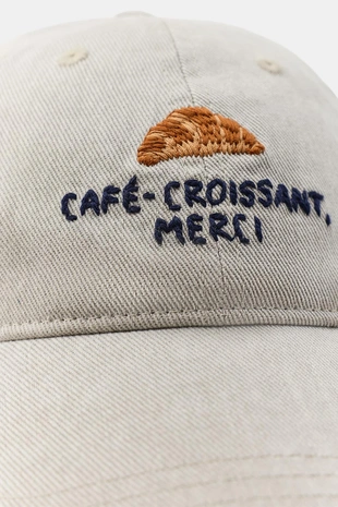 Кепка из твила с вышивкой Croissant- Заказать в России