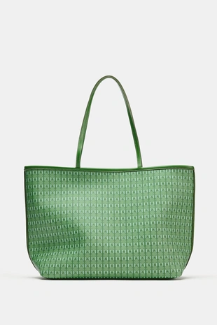 Сумка-шопер на плечо с принтом- Заказать в России