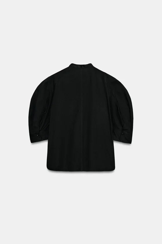РУБАШКА С ОБЪЕМНЫМИ РУКАВАМИ — ZW COLLECTION