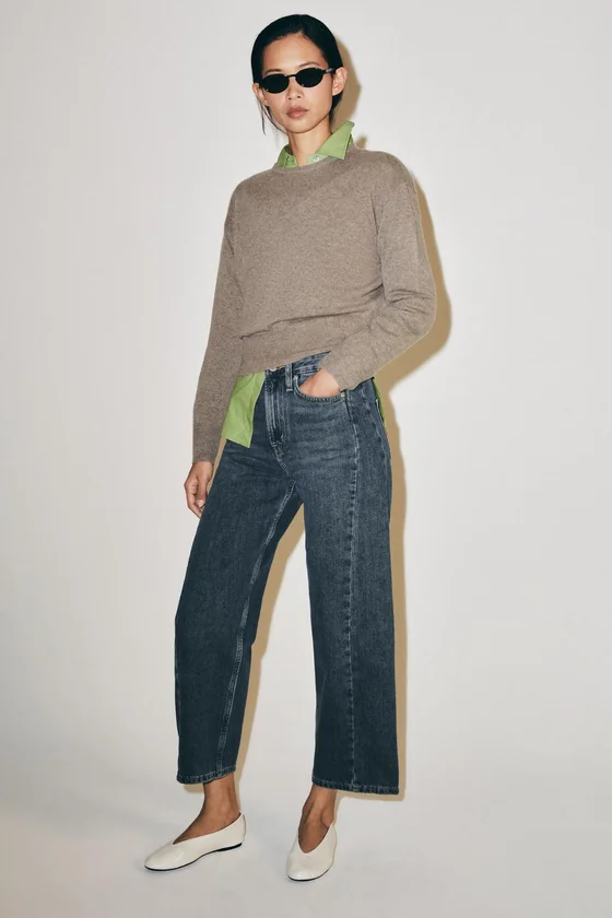 ДЖИНСЫ ZW COLLECTION ANKLE RELAXED СО СРЕДНЕЙ ПОСАДКОЙ