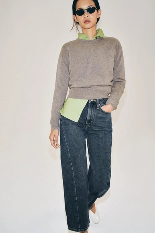 Джинсы Zw Collection Ankle Relaxed со средней посадкой