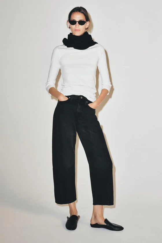 ДЖИНСЫ ZW COLLECTION ANKLE RELAXED СО СРЕДНЕЙ ПОСАДКОЙ