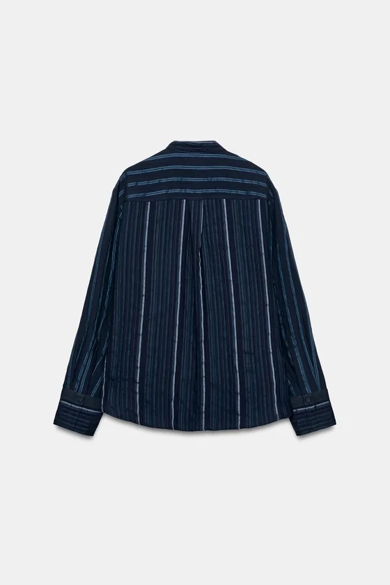 РУБАШКА В ПОЛОСКУ С МАНИШКОЙ — ZW COLLECTION
