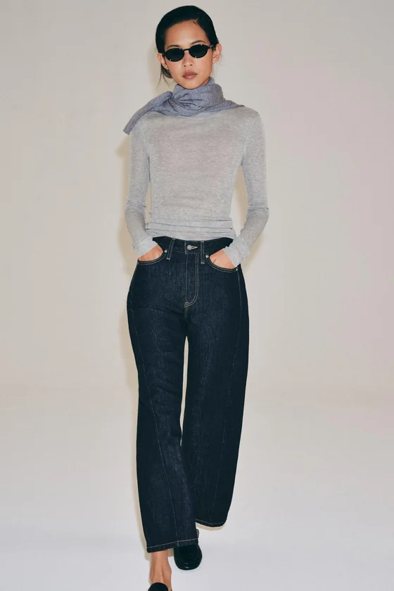 ДЖИНСЫ ZW COLLECTION ANKLE RELAXED СО СРЕДНЕЙ ПОСАДКОЙ