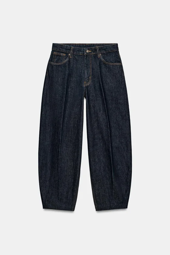 ДЖИНСЫ TAPERED С ВЫСОКОЙ ПОСАДКОЙ — коллекция Zara «ZW»