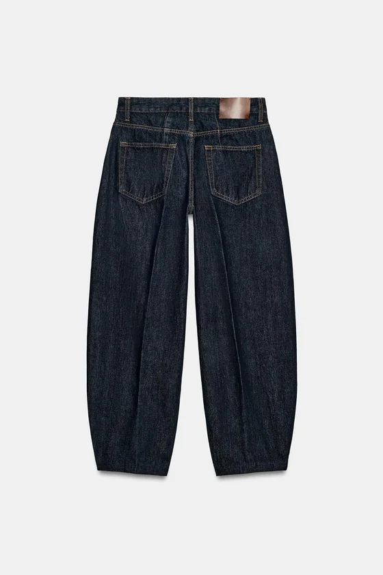 ДЖИНСЫ TAPERED С ВЫСОКОЙ ПОСАДКОЙ — коллекция Zara «ZW»