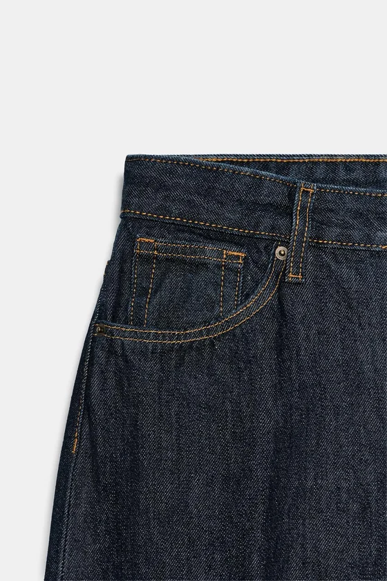 ДЖИНСЫ TAPERED С ВЫСОКОЙ ПОСАДКОЙ — коллекция Zara «ZW»