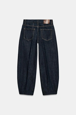 Джинсы Tapered с высокой посадкой — коллекция Zara «Zw»- Заказать в России