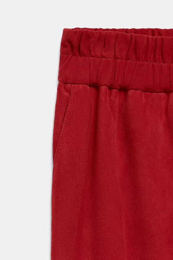 ЮБКА МИДИ ИЗ 100% КОЖИ — коллекция Zara «ZW»