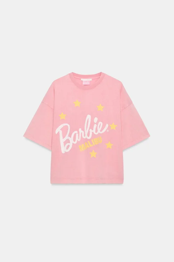 ФУТБОЛКА С ЭФФЕКТОМ ПОТЕРТОСТИ BARBIE®
