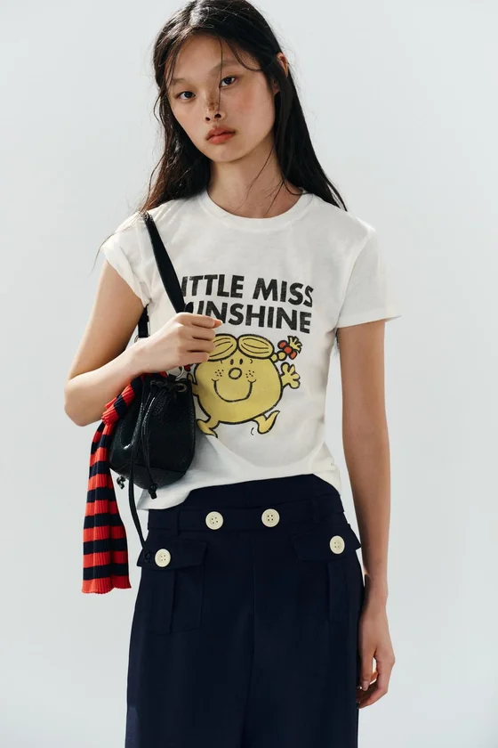 ФУТБОЛКА LITTLE MISS SUNSHINE ИЗ ХЛОПКА ФЛАММЕ