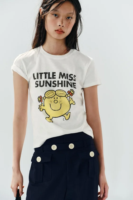 ФУТБОЛКА LITTLE MISS SUNSHINE ИЗ ХЛОПКА ФЛАММЕ