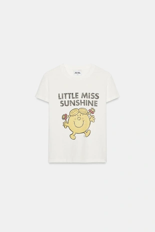 Футболка Little Miss Sunshine из хлопка фламме- Заказать в России