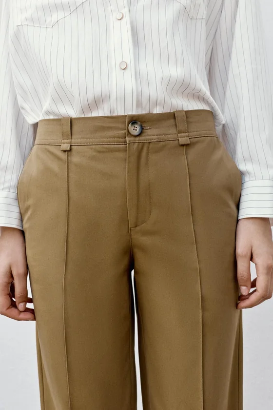 БРЮКИ BOOTCUT С ДЕКОРАТИВНОЙ СТРОЧКОЙ