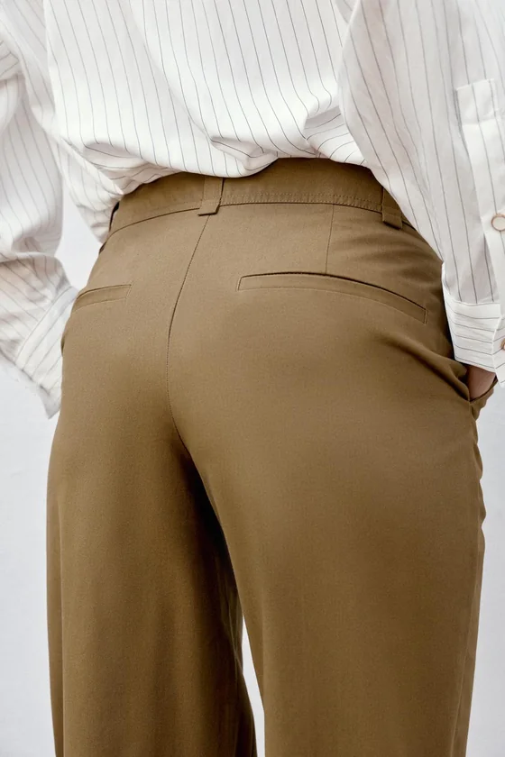 БРЮКИ BOOTCUT С ДЕКОРАТИВНОЙ СТРОЧКОЙ