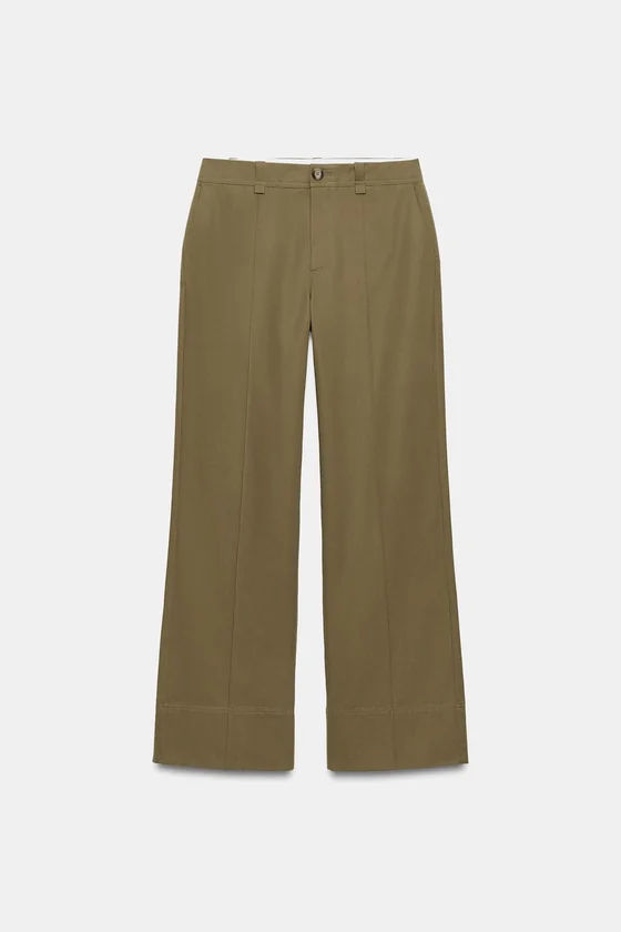 БРЮКИ BOOTCUT С ДЕКОРАТИВНОЙ СТРОЧКОЙ