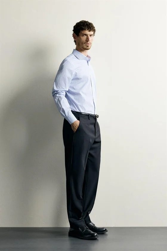 РУБАШКА SLIM FIT В ПОЛОСКУ