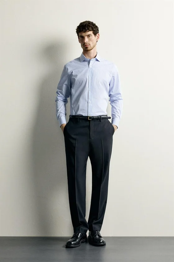 РУБАШКА SLIM FIT В ПОЛОСКУ