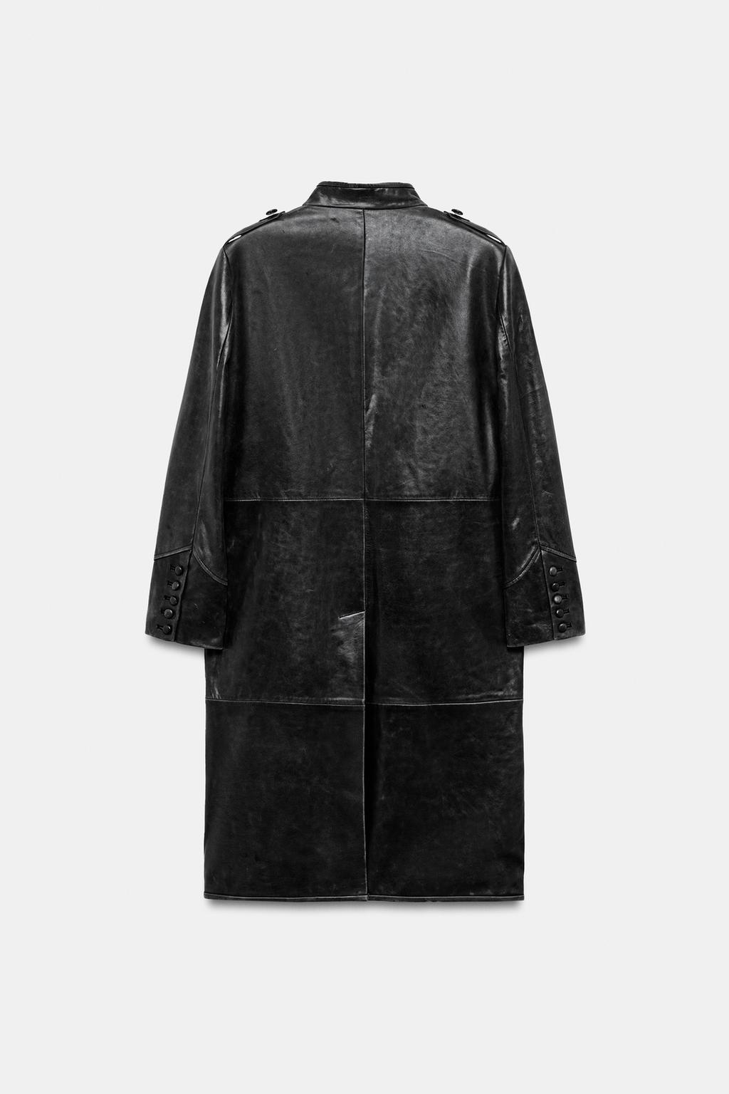 КУРТКА С МАНИШКОЙ ИЗ 100% КОЖИ — коллекция Zara «ZW»