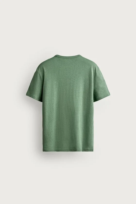 ФУТБОЛКА RELAXED FIT ИЗ ХЛОПКА И ЛЬНА