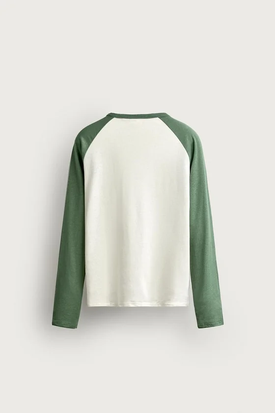 ФУТБОЛКА COLOR BLOCK ИЗ ХЛОПКА И ЛЬНА