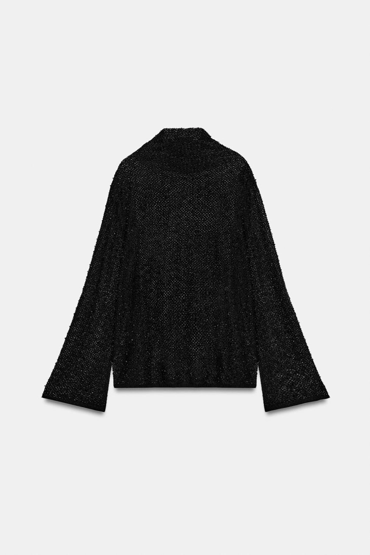 РУБАШКА С ДЕКОРОМ ИЗ БУСИН коллекция Zara «ZW»