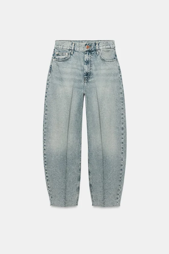 ДЖИНСЫ TAPERED С ВЫСОКОЙ ПОСАДКОЙ — ZW COLLECTION