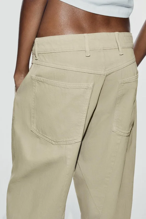 ДЖИНСЫ TRF CHINO BARREL СО СРЕДНЕЙ ПОСАДКОЙ
