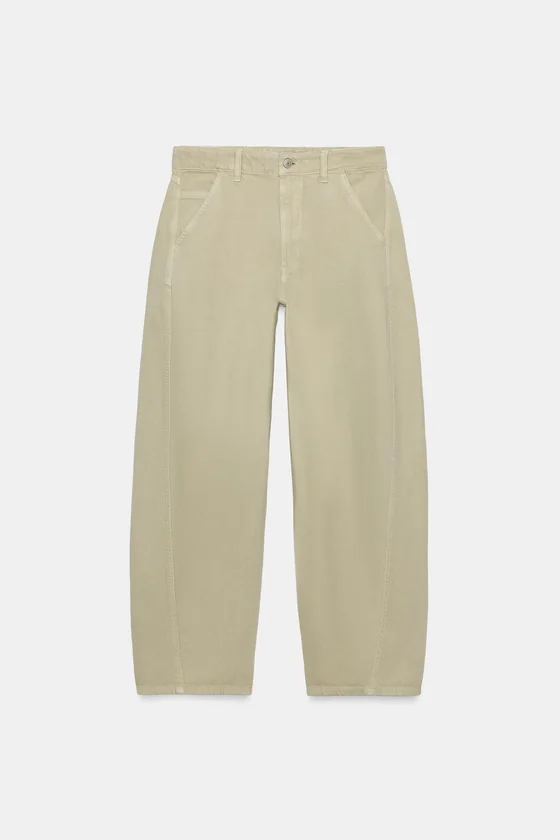 ДЖИНСЫ TRF CHINO BARREL СО СРЕДНЕЙ ПОСАДКОЙ