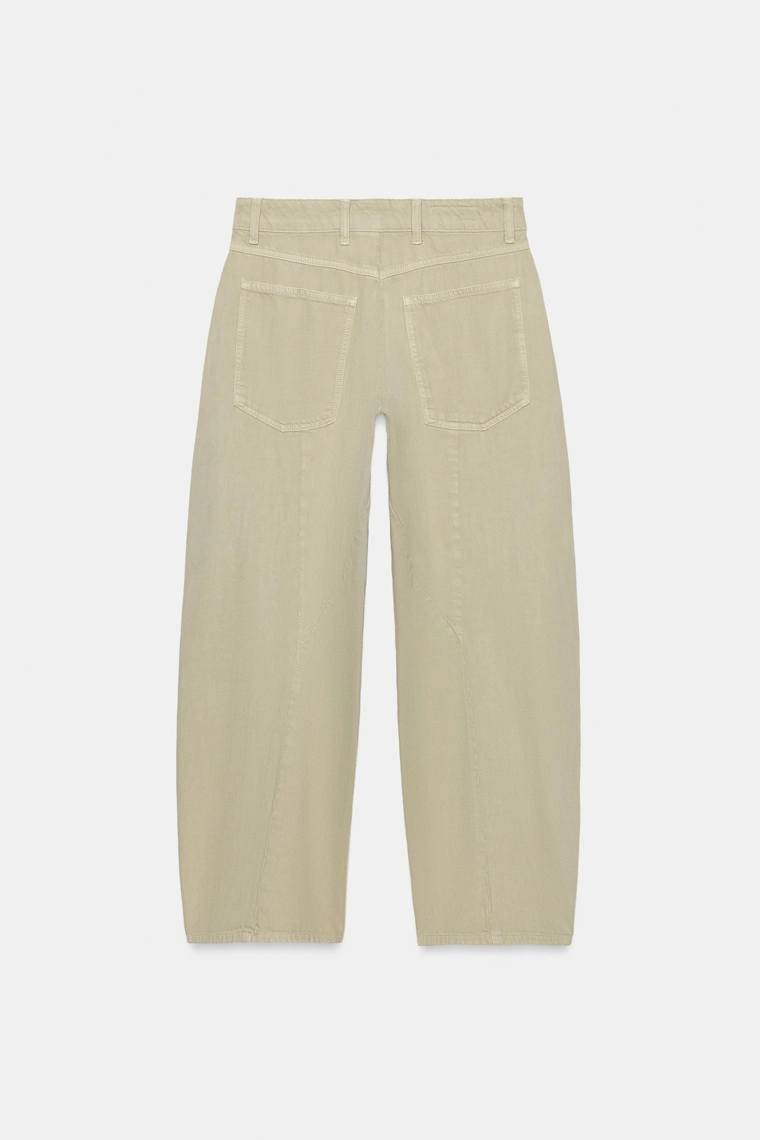 Джинсы chino средней посадки trf barrel fit