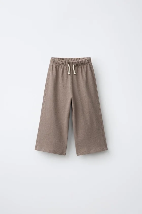 ОДНОТОННЫЕ БРЮКИ WIDE LEG