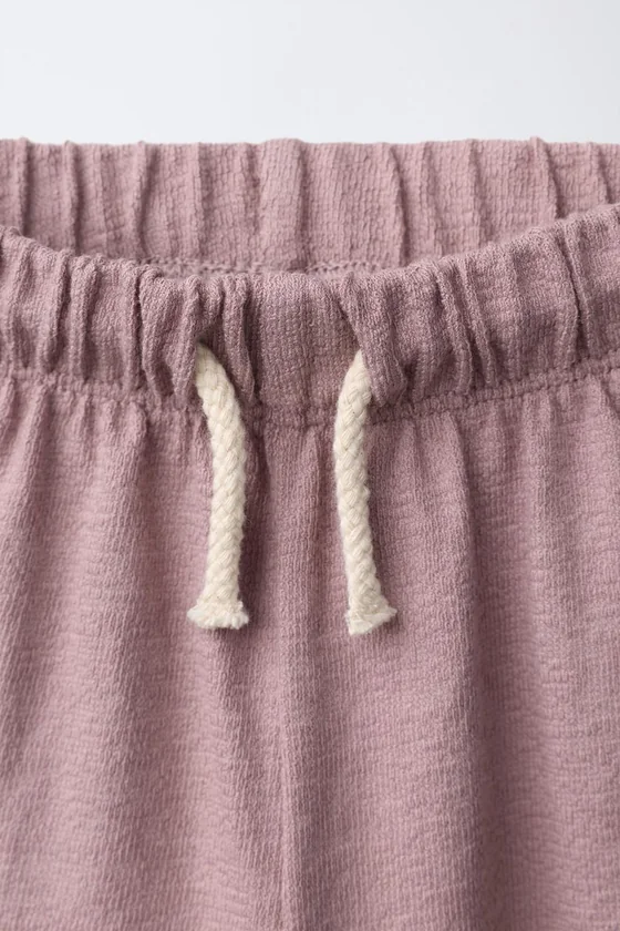 БРЮКИ WIDE LEG ГЛАДКОЙ ТЕКСТУРЫ