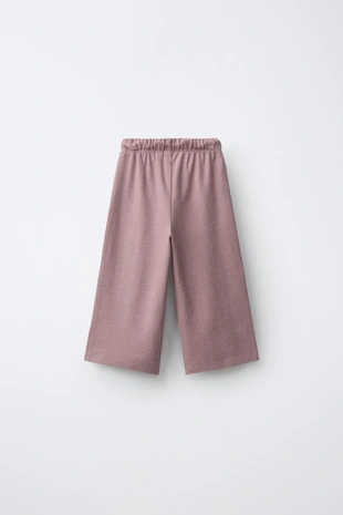 Брюки Wide Leg гладкой текстуры