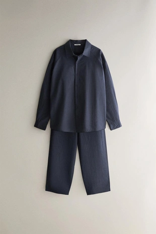 Хлопковые брюки в клетку- Заказать в России