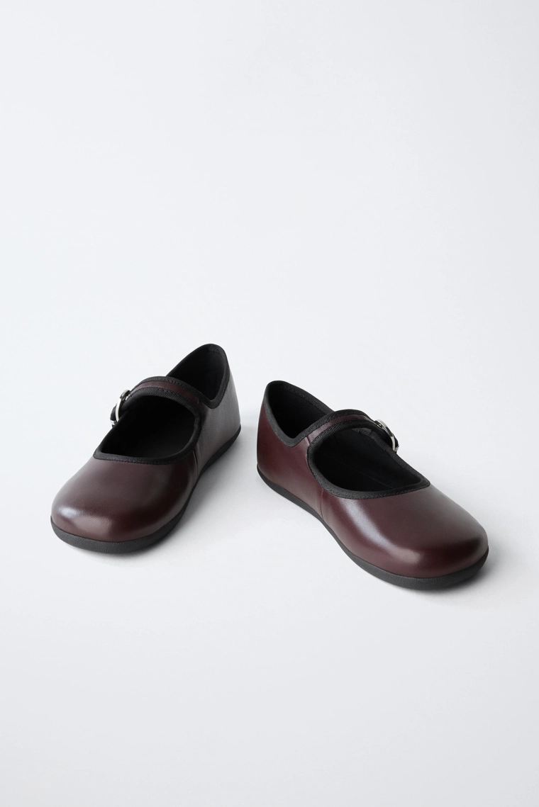 Балетки barefoot из натуральной кожи